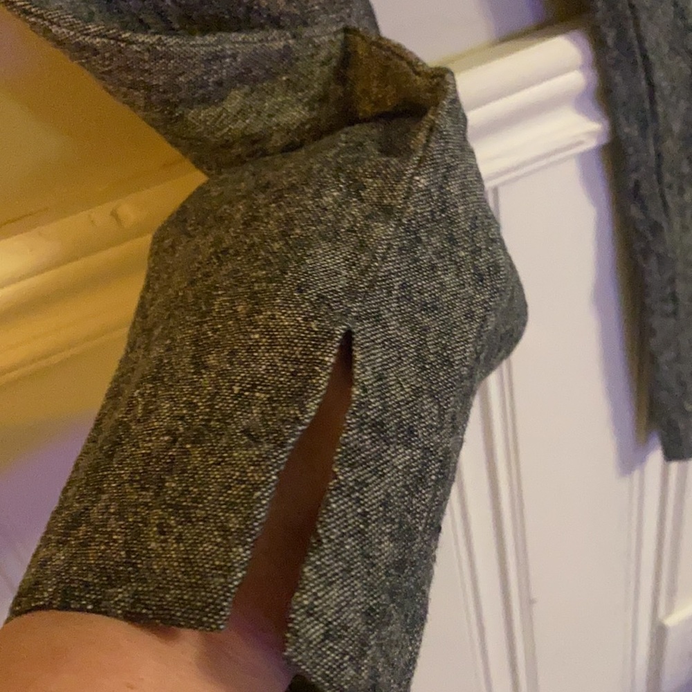 - Spanner - size 12 - 100% linen capris black & white - Picture 6 of 8